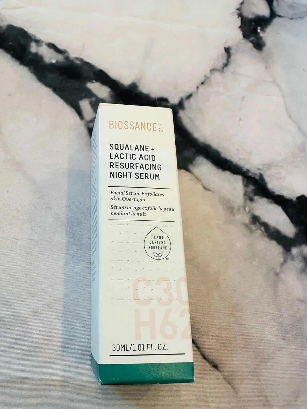 NAT Biossance Squalane + Lactic Acid Resurfacing Night Serum